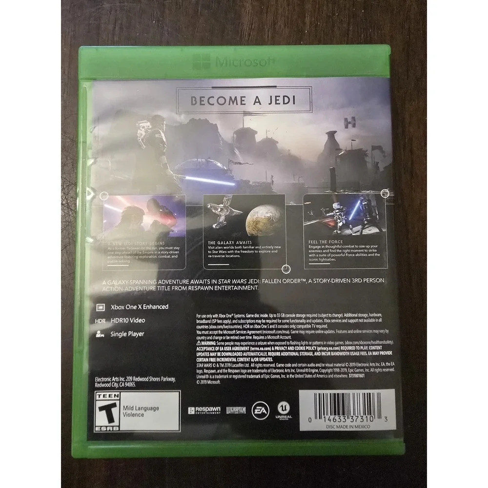 Star Wars Jedi: Fallen Order (Microsoft Xbox One)‎ Xbox One X Enhanced TESTED